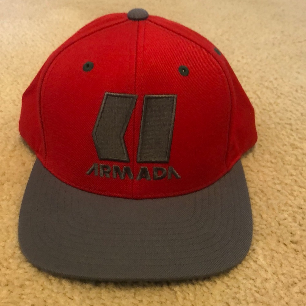 Armada SnapBack in red and Grey